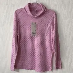 【ユニクロ】UNIQLO キッズ ドット柄 タートルネック　ユニクロ　120