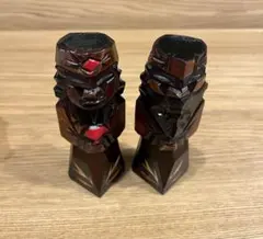 アイヌ　置き物　木彫り 2体セット