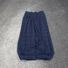 希少 90s vintage wide slacks ツータック チェック 人気