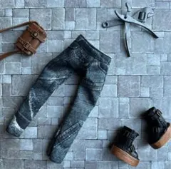 ネオブライス　リカちゃんサイズ　プリントストレートパンツ⭐︎1102