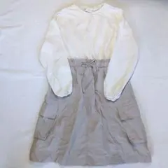 ZARA カーゴ ワンピースドッキングワンピース 128cm