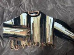 ZARA フリンジ付きニットセーター