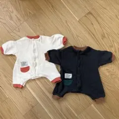 BREEZE サイズ60 イロイロパッチカバーオール 男女双子