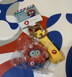 万博 ミャクミャク サンリオ 立体マスコット ストラップ クリア