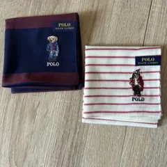 ポロラルフローレン　ポロベア 刺繍ハンカチ