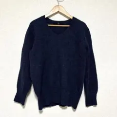 45rpm ウール アルパカ ニット　インディゴブルー