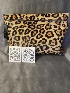✳︎LOEWE✳︎未使用✳︎レオパード柄クラッチバッグ✳︎