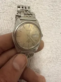 セイコー 自動巻き時計 ゴールド文字盤