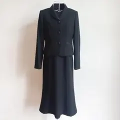 美品 東京ソワール 礼服 ブラックフォーマル 喪服 アンサンブル 冠婚葬祭 9号