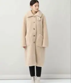 【美品】Curensology〈カレンソロジー〉PELLESSIMO ボアコートのサムネイル