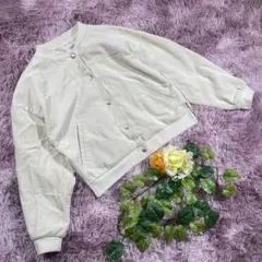 【アーバンリサーチ】コーデュロイジャケット　ブルゾン　ホワイト　綿100%　人気