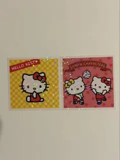 ハローキティ　ハローミミィ　ホログラムステッカーセット