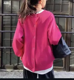 Discoat 2wライトスポンディッシュカーディガン ピンク F