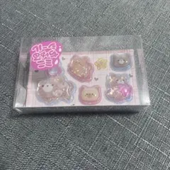GiGO限定 うるちゅるポップシールmini ミニちゅるシール　くま