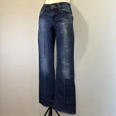 00s archive denim flare pants Y2K