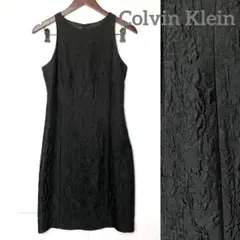 《Colvin Klein》ふくれジャガードワンピース