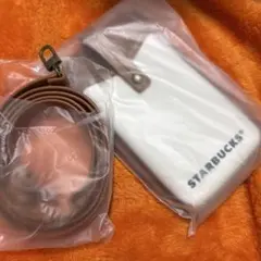 STARBUCKS スマホショルダーバッグ ホワイト