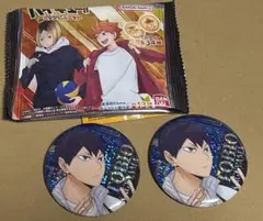 ハイキュー！！ホログラム缶バッジ2個　影山飛雄