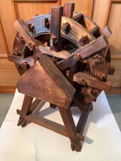 木製　水車　置物　インテリア