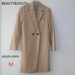 【訳あり】ADLER LODEN B&Y チェスターコート キャメル M ウールのサムネイル