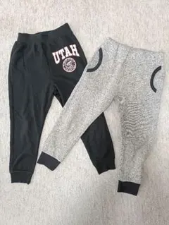 120センチ パンツ2着セット キッズ 子ども 男の子ズボン 裏起毛