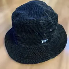 ニューエラ♡ブラック コーデュロイ バケットハット