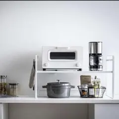 야마자키 짓츠교 타워 토스터 랙 키친 랙 화이트