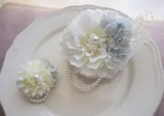 親子コサージュ　卒業式　入学式