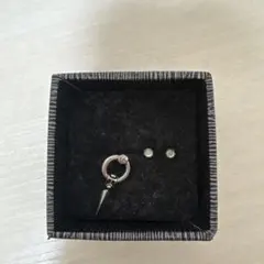 スパイクデザイン シルバー片耳ピアス