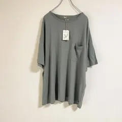 新品　GOHEMP ポケット付き Tシャツ フェアグリーン　ＸＬのサムネイル