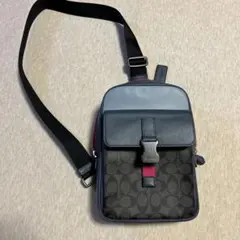 COACH ショルダーバッグ 黒/グレー/ピンク、紺