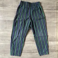 MARKEY'S グリーンストライプ シェフパンツ　130