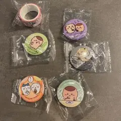 ちいかわ くら寿司 マスキングテープ 缶バッチ セット
