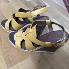 Cole Haan ウェッジソールサンダル イエローのサムネイル