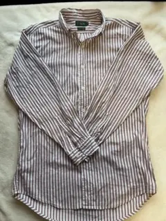 ヴィンテージ J.CREW ストライプ柄 長袖シャツ S 巨人タグ