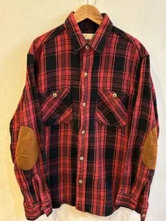 シュガーケーンSUGAR CANE 赤黒チェックネルシャツ M