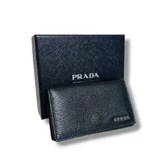 PRADA サフィアーノ カードケース 黒 バイカラー 美品 付属完備