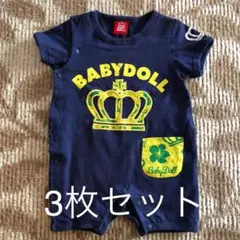 ベビードール つなぎ カバーオール ロンパース 80