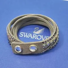 SWAROVSKI ブレスレット バングル チョーカー ラインストーン レザー