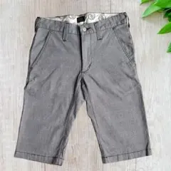 D5: EDWIN メンズ ハーフパンツ W73 グレンチェック グレー 美品のサムネイル