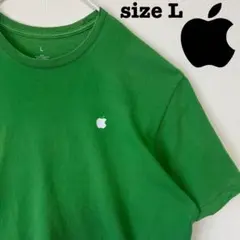 Apple アップ企業　ロゴ　Tシャツ　グリーン　サイズLのサムネイル