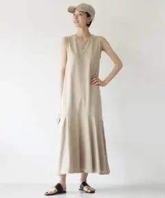 Plage ティアードノースリーブワンピース