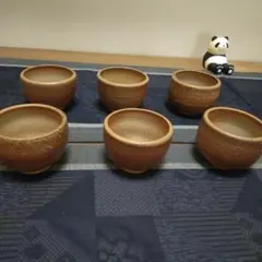 可愛い 湯飲み 6ケ 備前焼 1