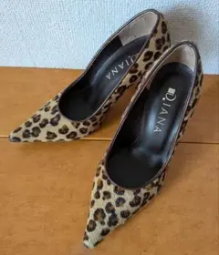 ♡DIANA♡美品 レオパードパンプス 20cm ヒョウ柄 ハラコ