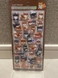 BONBON DROP 柴犬 ボンボンドロップシール　ボンドロ　和柄