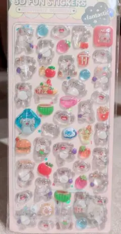 3D立体うるちゅるドロップシール★コアラ★アニマル