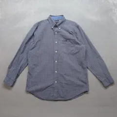 CHAPS RALPH LAUREN 美品 A0940 長袖シャツ L 青 紺