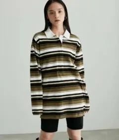 アダムエロペ ニットポロミニワンピース