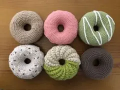 ハンドメイド　綿100 ドーナツ　6個