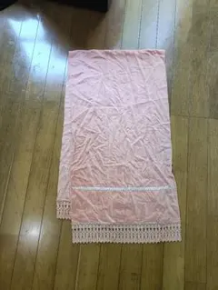 ベルベットショール　サーモンピンク　着物　和装